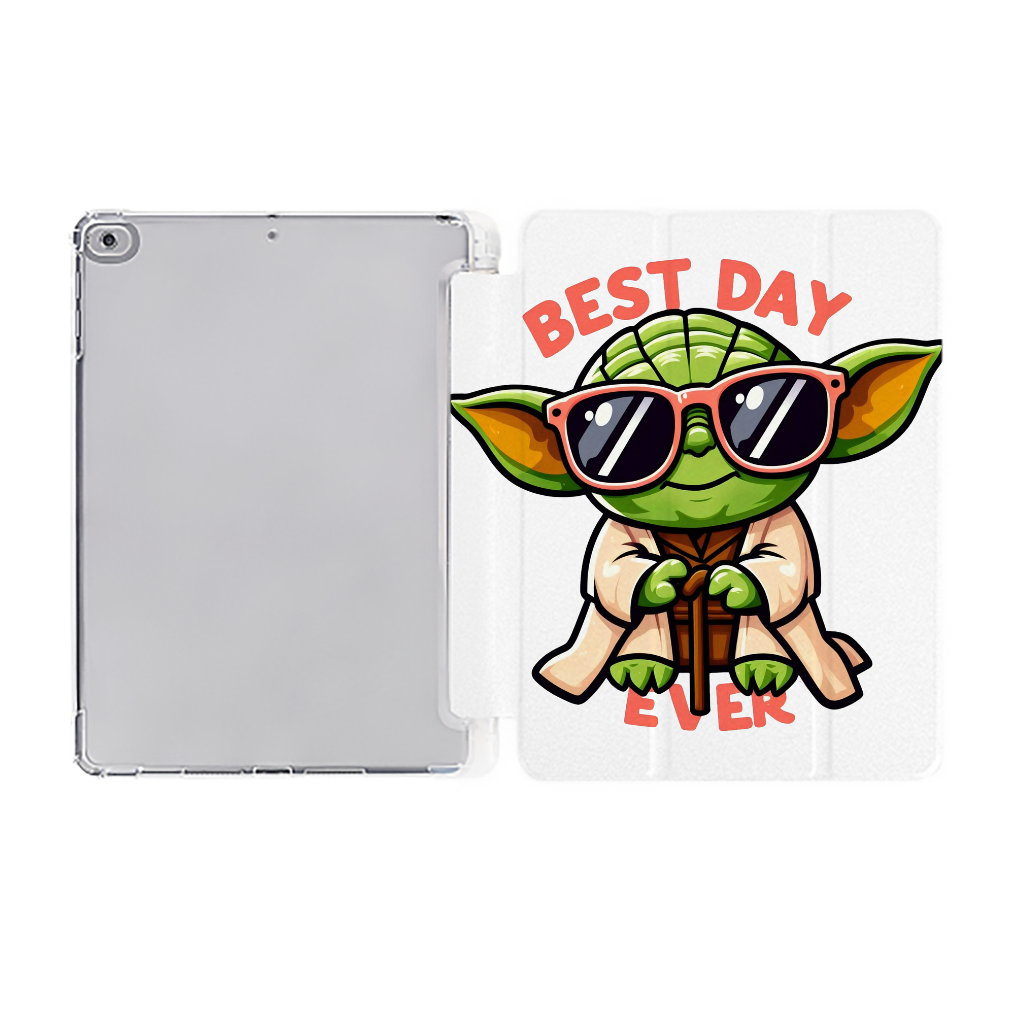 （画像用） スター・ウォーズ Star Wars IPad ケース ペン収納付き 三つ折りスタンド PUレザー×シリコン 対応機種9.5/10.5/10.9インチ